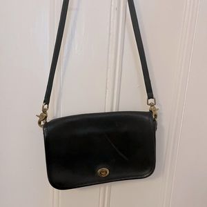 Vintage Coach Bonnie Cashin Black Penny Pocket Purse / Bag - NYC circa 1970s